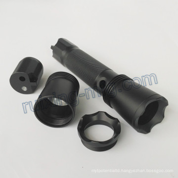 OEM Service LED Flashlight Metal CNC Parts Aluminum Parts with CNC Turning Milling